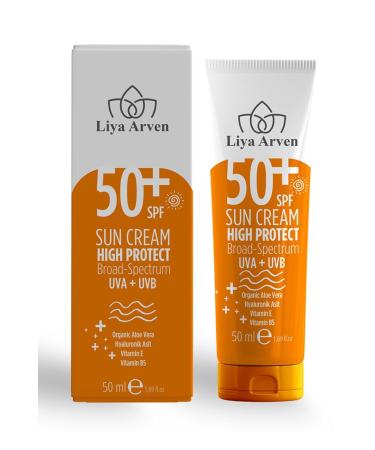 Liya Arven Sun Cream 50 Spf High and Sensitive Protection Sunscreen Cream - 50ml - Buy Online on GoSupps.com