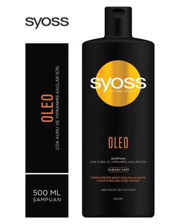 Syoss Oleo Shampoo for Very Dry and Damaged Hair 500 Ml X 2 Pieces - Buy Online on GoSupps.com