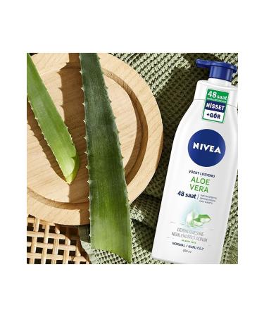 NIVEA Aloe Vera Body Lotion Deep Moisturizing Cream for Normal to Dry Skin 400 ml - Buy Online on GoSupps.com