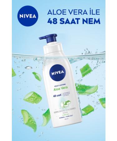 NIVEA Aloe Vera Body Lotion Deep Moisturizing Cream for Normal to Dry Skin 400 ml - Buy Online on GoSupps.com