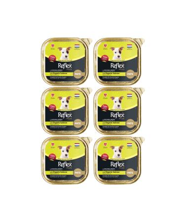Reflex Pate Organic Salmon Canned Food for Mini and Small Breed Puppy Dogs 85gr - 6 Pieces