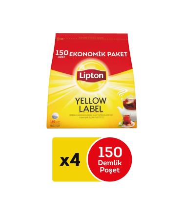 Lipton Yellow Label Teapot Black Tea Bag 150 Pieces 4 Packs