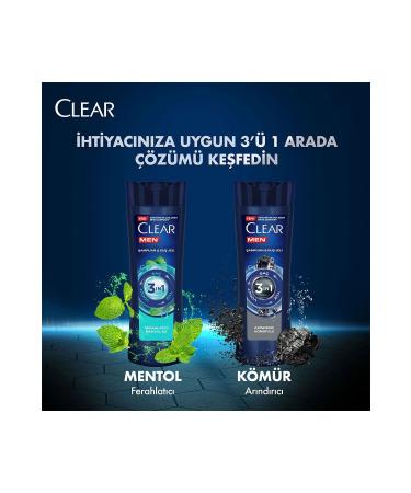 Clean & Clear Clear 350 Ml Men Shampoo 3in1 Menthol - Buy Online on GoSupps.com