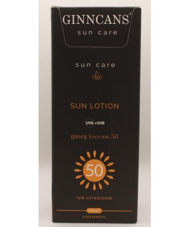 Ginncans SUN SUN PROTECTIVE CREAM & SPF+50 UVA+UVB LOTION FOR LIGHT AND WHITE SKIN 150ML