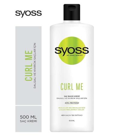 Syoss Curle Me Soy Protein Hair Care Cream for Wavy and Curly Hair 500 Ml X 3pcs - Buy Online on GoSupps.com