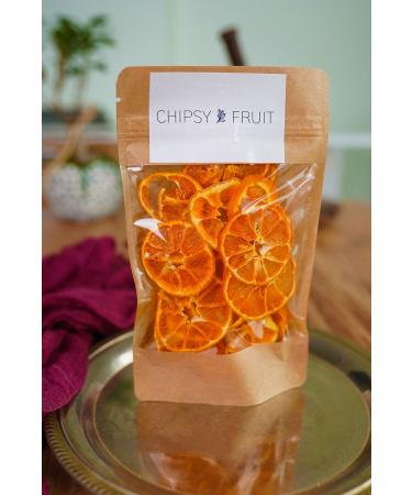 Chipsy Fruit Dried Mandarin Ziplock Package-50 Grams - Dried Mandarin I No Sugar Added