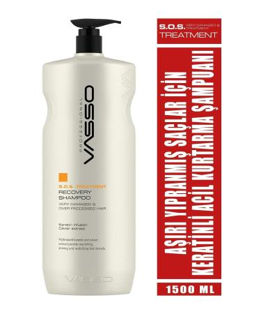 VASSO WOMEN Keratin and Caviar Essence Shampoo for Extremely Damaged Hair 1500 ml - Buy Online on GoSupps.com