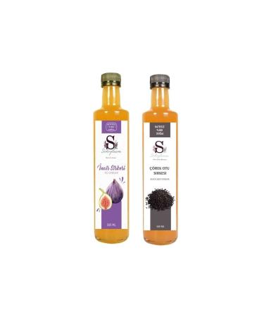 Suheylaana Natural Fig Vinegar 500 Ml And Natural Black Cumin Vinegar 500 Ml