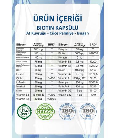 Gokcek Healing Biotin Capsule (BIOTIN CAPSULE) - Buy Online on GoSupps.com