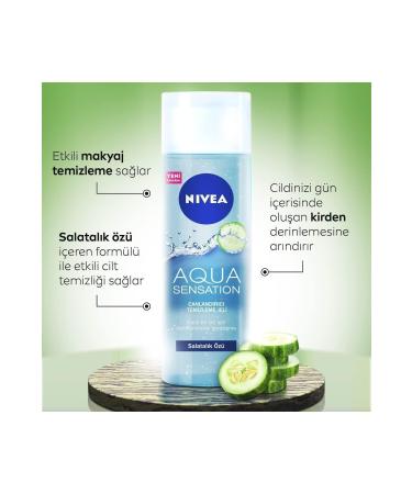 NIVEA Facial Cleansing Gel Aqua Sensation Revitalizing 200 Ml Cucumber Extract --Unique Beauty-- - Buy Online on GoSupps.com