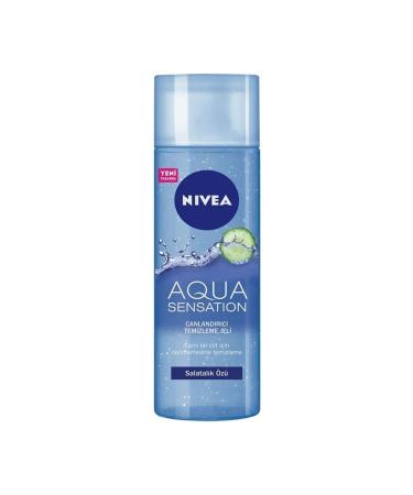 NIVEA Facial Cleansing Gel Aqua Sensation Revitalizing 200 Ml Cucumber Extract --Unique Beauty-- - Buy Online on GoSupps.com
