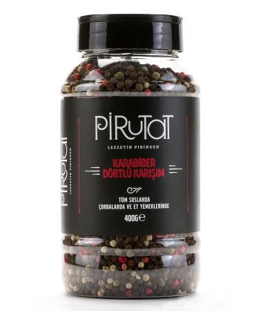 pirutat Mixed Color 4 Color Black Pepper 400 G Flip Top Lid