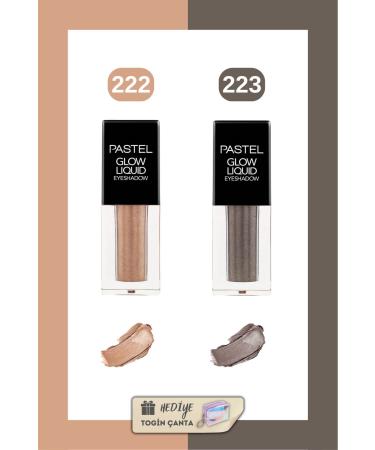 Pastel Glow Liquid Eyeshadow Set - Liquid Eyeshadow 222 + 223 + Togin Bag Gift