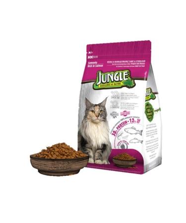 Jungle Sterilized Salmon Sterilized Cat Food 1.5 kg - Buy Online on GoSupps.com