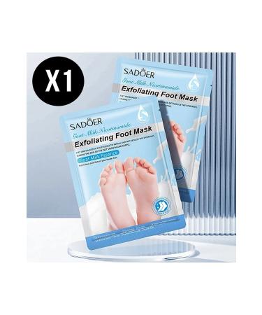 SADOER Goat Milk and Nicotinamide Moisturizing Brightening Foot Mask - 1 Piece