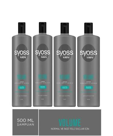 Syoss Volume Shampoo for Normal and Fine Hair 500 Ml X 4 Pieces