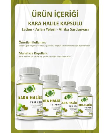 Gokcek Healing Karahalile Capsule (TRIPHALA CAPSULE) - Buy Online on GoSupps.com