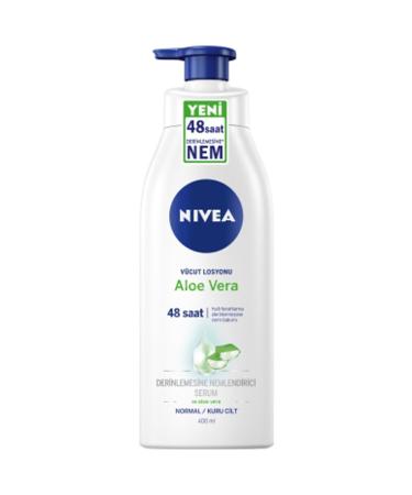 NIVEA Aloe Vera Body Lotion Deep Moisturizing Cream for Normal to Dry Skin 400 ml - Buy Online on GoSupps.com