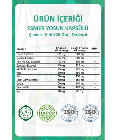 Gokcek Healing Fucus Capsule (FUCUS CAPSULE) - Buy Online on GoSupps.com