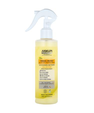 Mixup Curly and Wavy Hair Heat Protecting Peptide L-Carnitine Leave-In Liquid Conditioner 250 ml