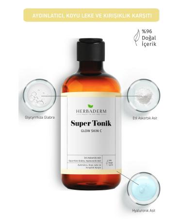 Herbaderm Glow Skin C Brightening Anti-Spot and Anti-Wrinkle Super Tonic - Buy Online on GoSupps.com