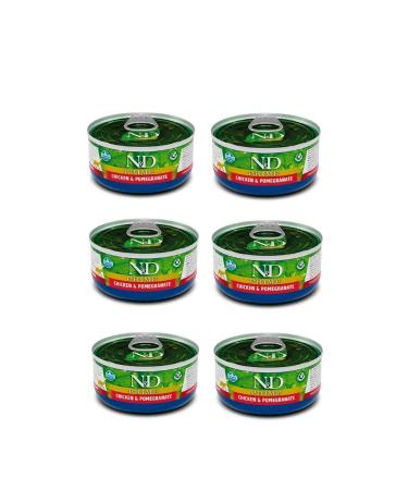 N & D Prime Adult Cat Canned Chicken and Pomegranate Adult 70 Gr 6 Pieces