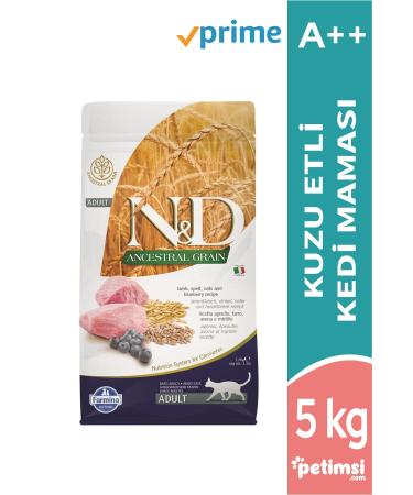N & D Ancestral Grain Low Grain Lamb & Blueberry Adult Cat Food 5 Kg