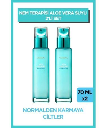 L'Oreal Paris Loreal Paris Moisture Therapy Aloe Vera Juice Normal to Combination Skin Cream 70 Ml 2 PCS