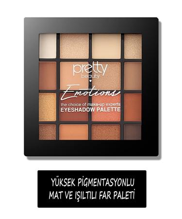 BIYUTREND Warm toned 16 eyeshadow palette