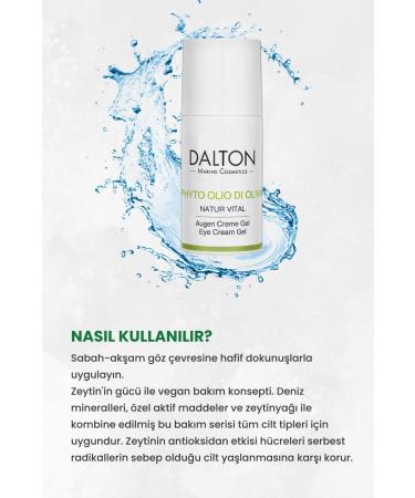 DALTON MARINE COSMETICS Effective Against Dark Circles and Wrinkles Phyto Olio Di Oliva Vegan Sensitive Eye Contour Gel - Buy Online on GoSupps.com