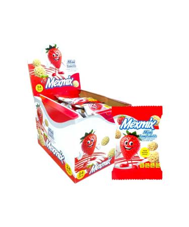 Mexmix MEXM X MINI WHOLE GRAIN STRAWBERRY HEALTHY SNACK (28G*24PCS) - Buy Online on GoSupps.com