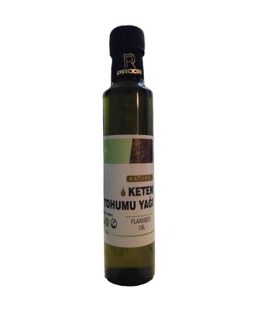 Proori Pure Natural Linseed Oil 250 ml Glass Bottle