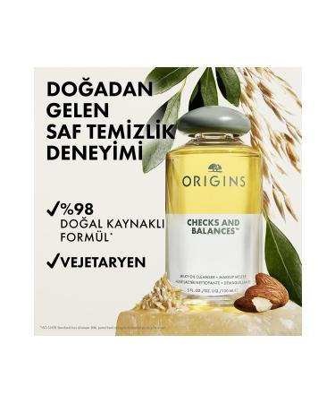 Origins Checks and Balances Milky Oil Dual Phase Face + Make-Up Remover Milk 150ml - Buy Online on GoSupps.com
