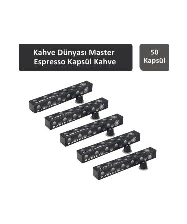 Coffee World 9 Master Espresso Capsule Coffee 50 Capsules