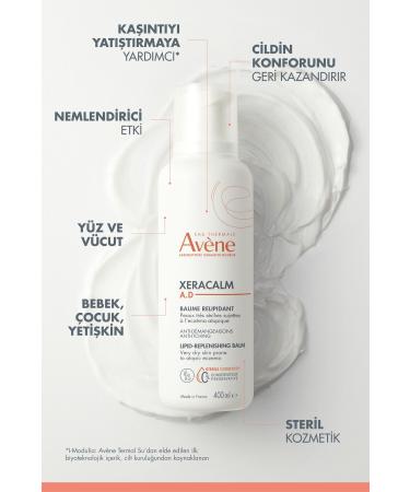 Avene Xeracalm AD Moisturizing Balm for Very Dry and Atopic Skin 400 ml - Buy Online on GoSupps.com