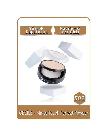 Cecile Matte Touch Perfect Powder Powder 502 Beige - Buy Online on GoSupps.com