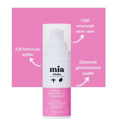 mia clinica spf 50 pink tone up equalizing pink face sunscreen - Buy Online on GoSupps.com
