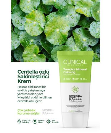 Clasy Care Clinical Spf 50 Truecica Mineral Calming Sunscreen Cream 50 ml - Buy Online on GoSupps.com
