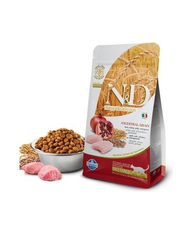 N & D Nd Low Grain Chicken Pomegranate Sterilized Cat Food 5 Kg