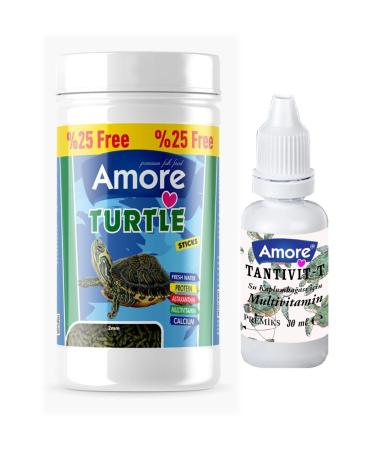 AMORE Turtle Green Sticks 125 250 ml Bonisa Turtle Food and Vitamin Set of 3 - Buy Online on GoSupps.com