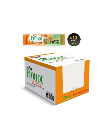 Eti Pronot Olive Thyme Gluten Free Cookies 80 g x 12 Pieces - Buy Online on GoSupps.com