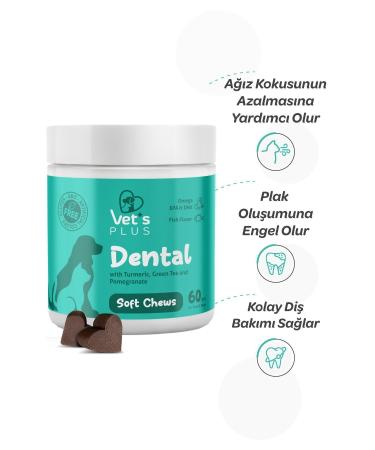 Vet's Plus Dental Chewable Tablets 60's (CATS AND DOGS CHINESE DENTAL CARE) - Buy Online on GoSupps.com