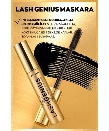 Avon Lash Genius Mascara + Black Eyeliner + Marvellous Mocha Matte Lipstick + Lovider Pocket Mirror - Buy Online on GoSupps.com