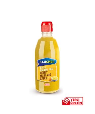 SAUCHEF Honey Mustard Sauce 500 Gr Pet Bottle Cooking Sauce X 12 Pieces - 1 Box