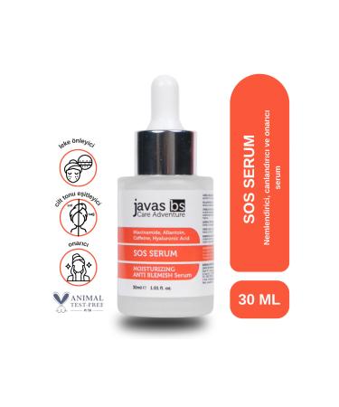 javas bs Moisturizing Revitalizing Anti-Spot Skin Serum Hyaluronic Acid & Peptide SOS Serum