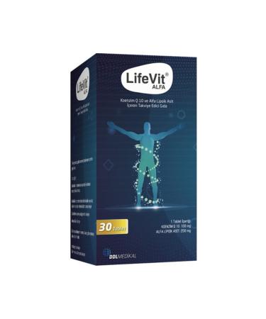 Lifevit Alfa 30 Tablets - Alpha Lipoic Acid I Coenzyme Q10 I 1 Bottle 30 Daily Dose - Buy Online on GoSupps.com