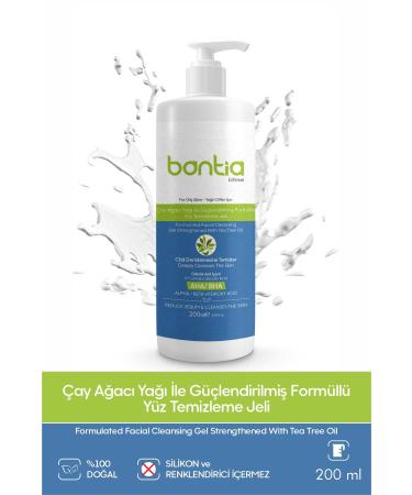 Bontia Tea Tree Formula Natural Purifying Facial Cleansing Gel - Blackheads and Acne-Oily 200 ml - Buy Online on GoSupps.com