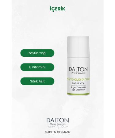 DALTON MARINE COSMETICS Effective Against Dark Circles and Wrinkles Phyto Olio Di Oliva Vegan Sensitive Eye Contour Gel - Buy Online on GoSupps.com