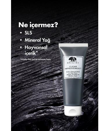 Origins Clear Improvement Anti-Pore Activated Charcoal Mask 75 ML - Buy Online on GoSupps.com