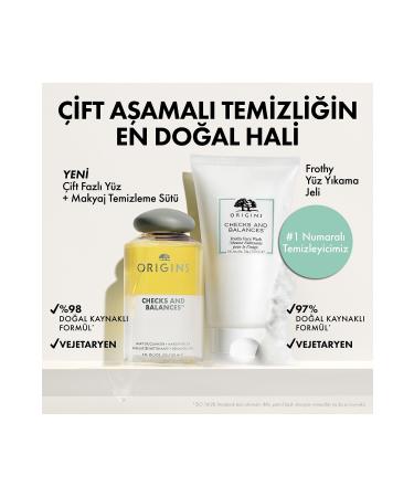 Origins Checks and Balances Milky Oil Dual Phase Face + Make-Up Remover Milk 150ml - Buy Online on GoSupps.com